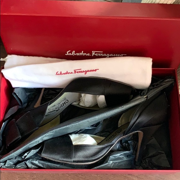 Salvatore Ferragamo Myra Satin Sandal - Picture 7 of 8